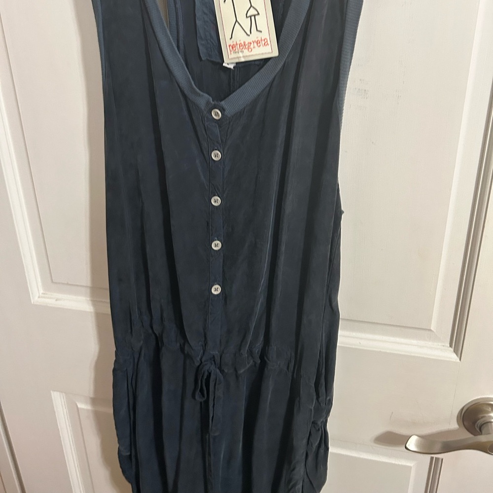 Johnny was - Pete and Greta Loretta Romper Navy $210 size Large  new with tags